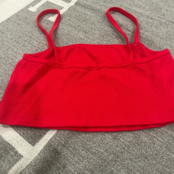 TNA Vibrant Red Ribbed Top - Picture 4 of 7